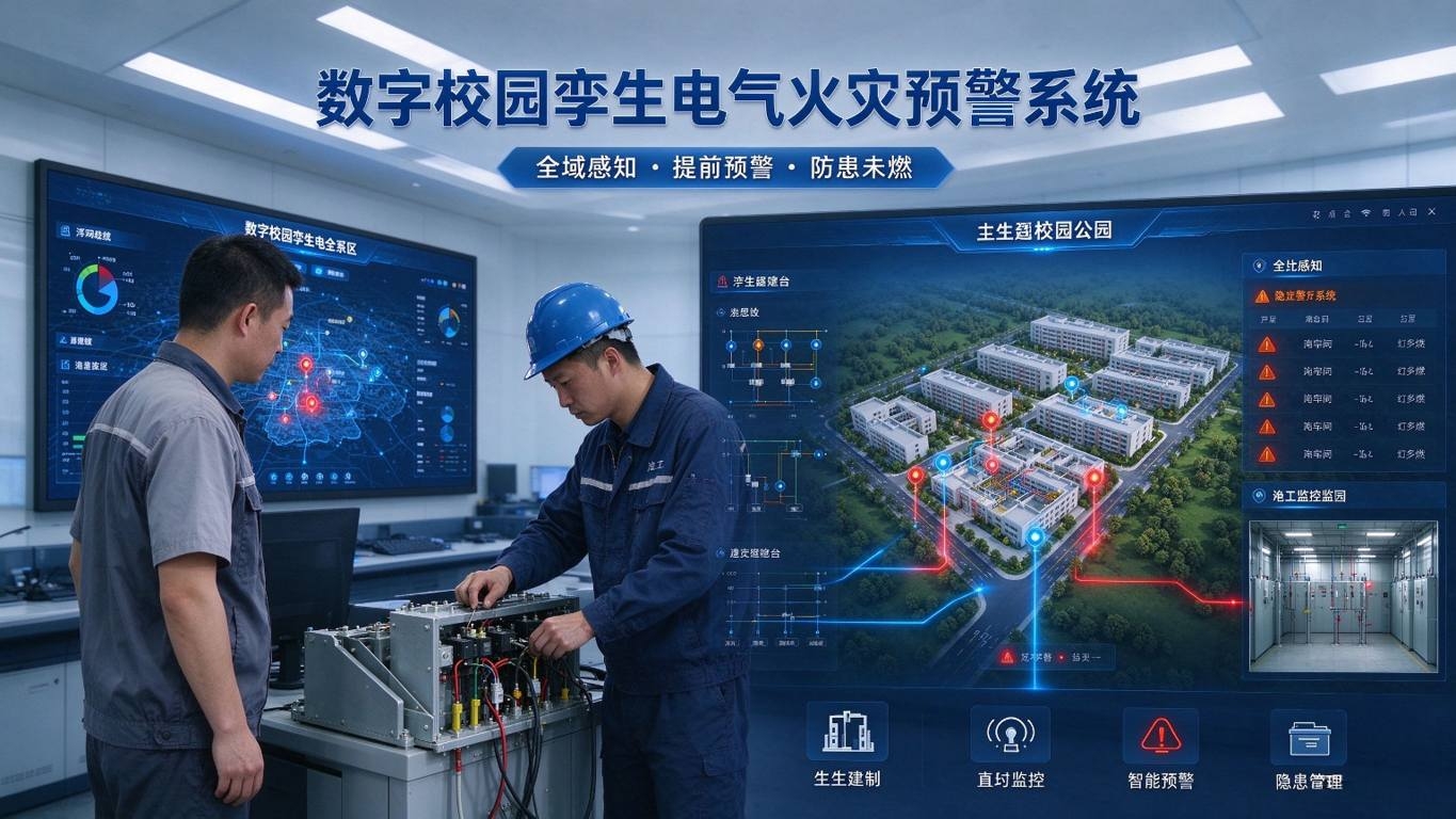 数字孪生电气火灾预警系统：参数实时监测与隐患智能预警解决方案