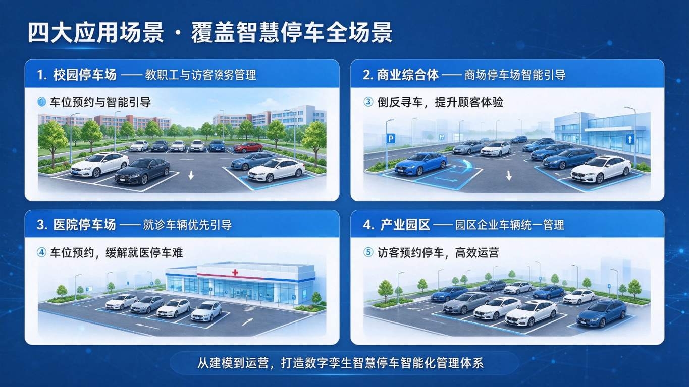 数字孪生停车场管理系统:车位实时监测与智能引导解决方案(图4) 数字孪生停车场管理系统:车位实时监测与智能引导解决方案(图4)