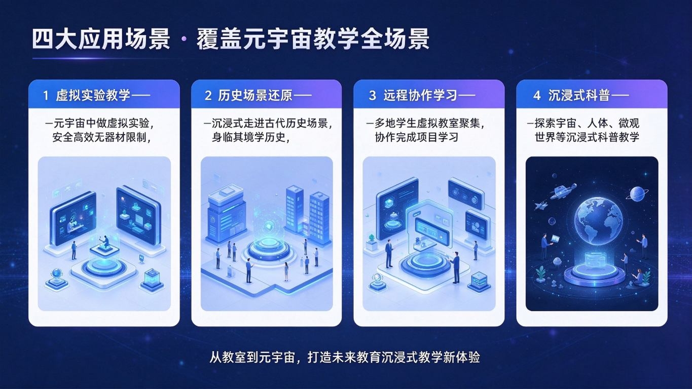 数字孪生元宇宙教室系统:沉浸式教学与多端协同互动解决方案(图4) 数字孪生元宇宙教室系统:沉浸式教学与多端协同互动解决方案(图4)