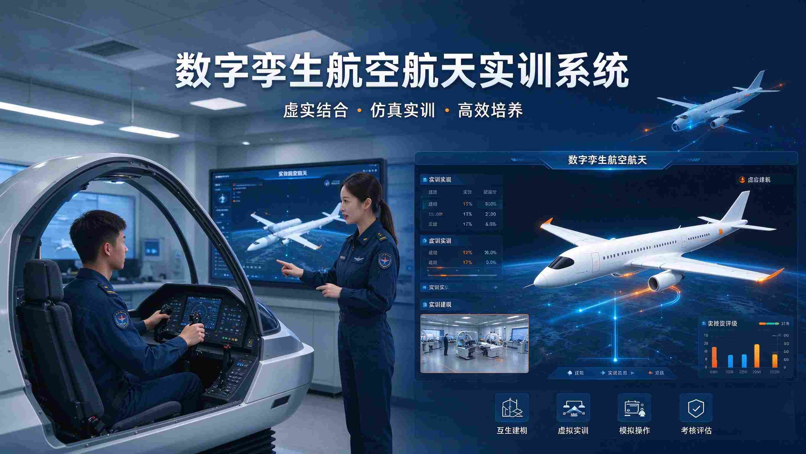 数字孪生航空航天实训系统：虚拟拆装与故障排故实训解决方案