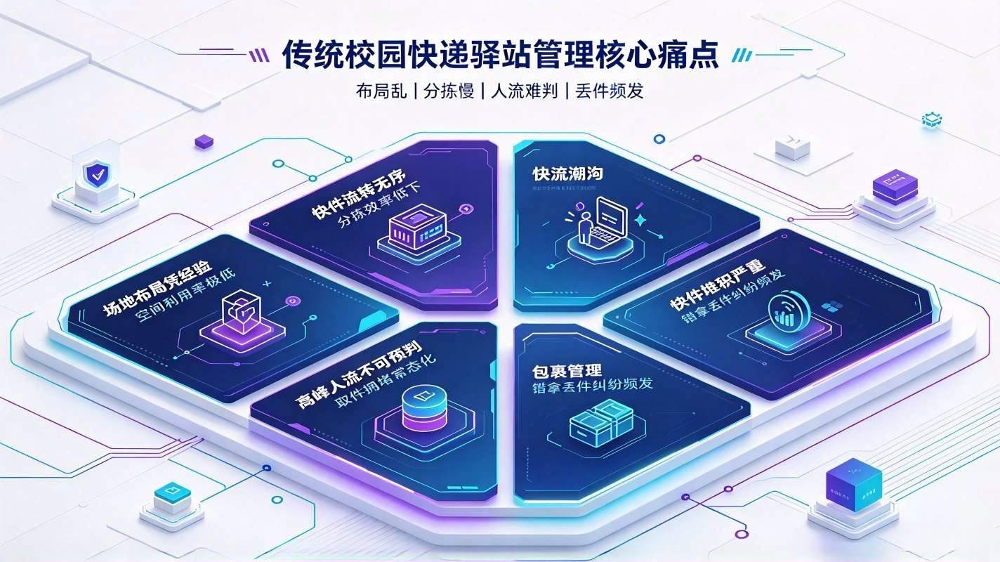 数字孪生快递驿站系统:校园快递数字化闭环治理系统(图2) 数字孪生快递驿站系统:校园快递数字化闭环治理系统(图2)