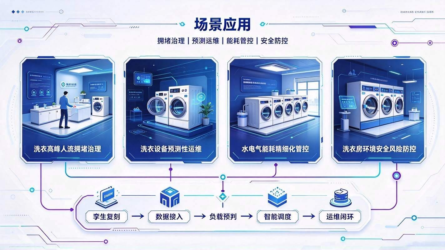 数字孪生洗衣房运营系统:校园洗衣房数字化运维治理系统(图4) 数字孪生洗衣房运营系统:校园洗衣房数字化运维治理系统(图4)