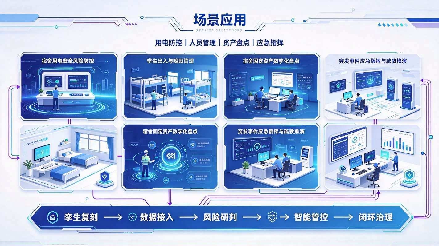 数字孪生宿舍管理系统:校园宿舍数字化综合治理平台(图4) 数字孪生宿舍管理系统:校园宿舍数字化综合治理平台(图4)