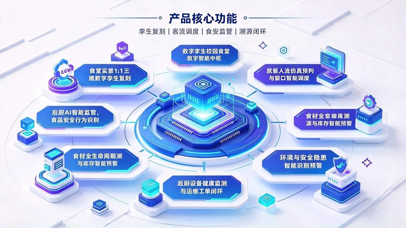 数字孪生食堂运营系统:校园食堂全流程数字化运营治理平台(图3) 数字孪生食堂运营系统:校园食堂全流程数字化运营治理平台(图3)