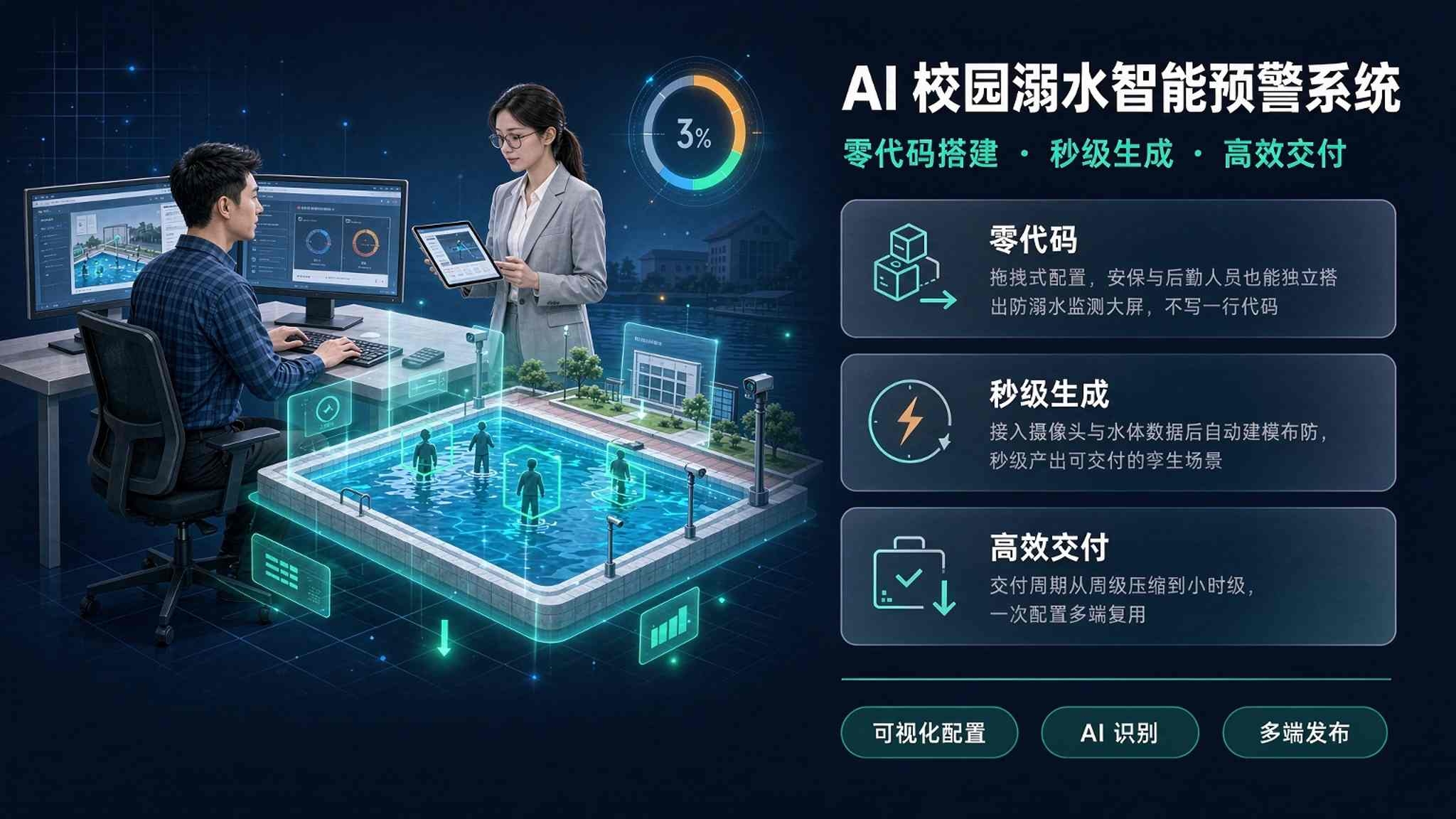 AI 校园溺水智能预警系统：给每一片水域装上不眨眼的眼睛