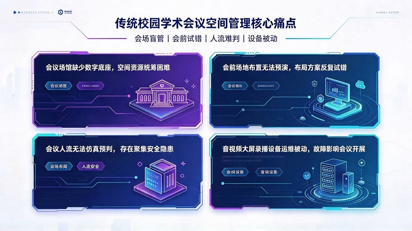 数字孪生学术会议空间系统:校园学术会议全周期智能管控平台(图2) 数字孪生学术会议空间系统:校园学术会议全周期智能管控平台(图2)