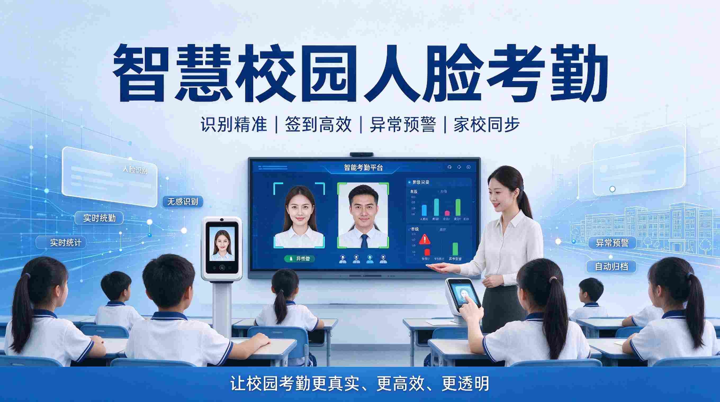 智慧校园人脸考勤：智能考勤平台