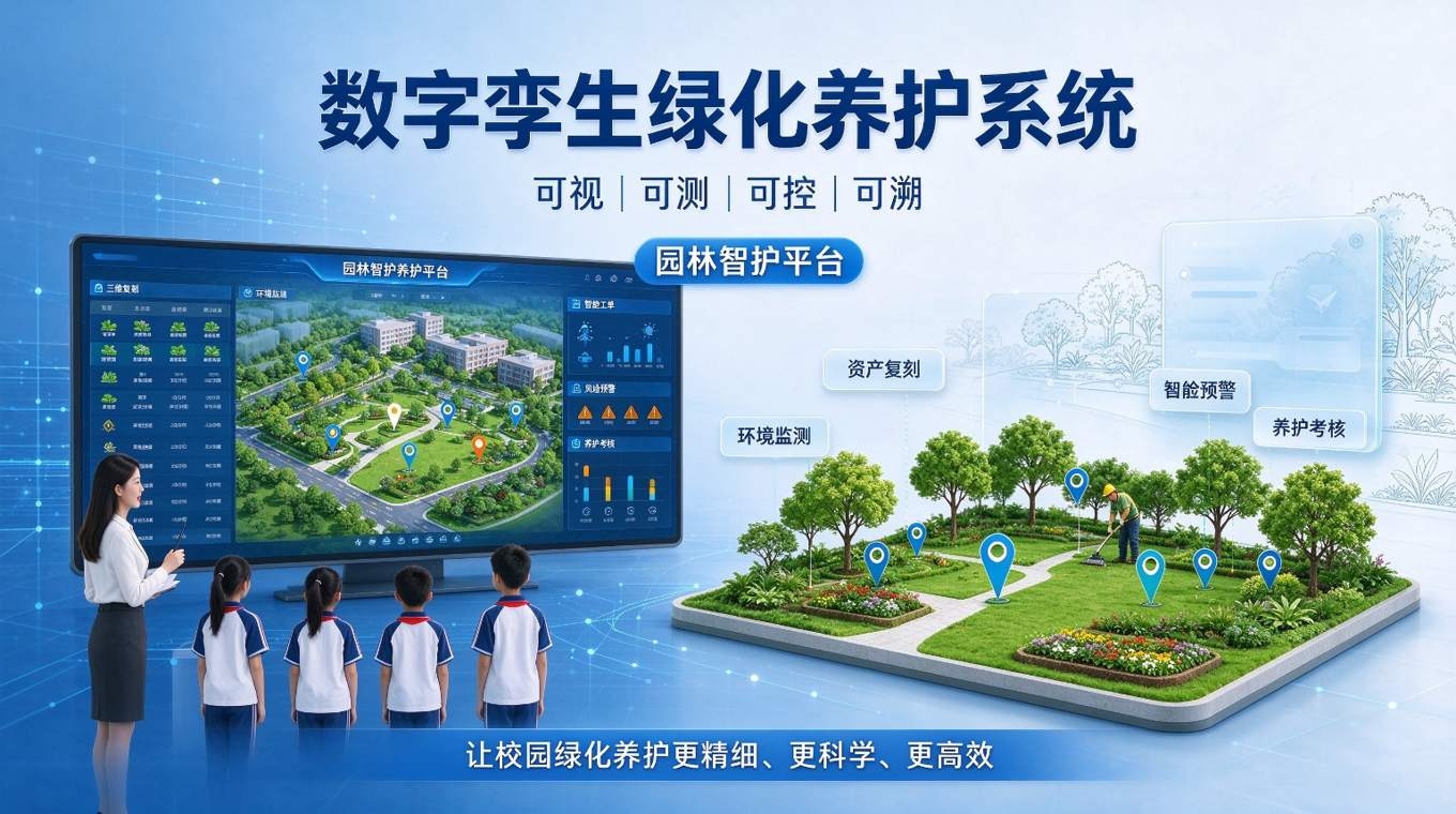 数字孪生绿化养护系统：园林智护平台