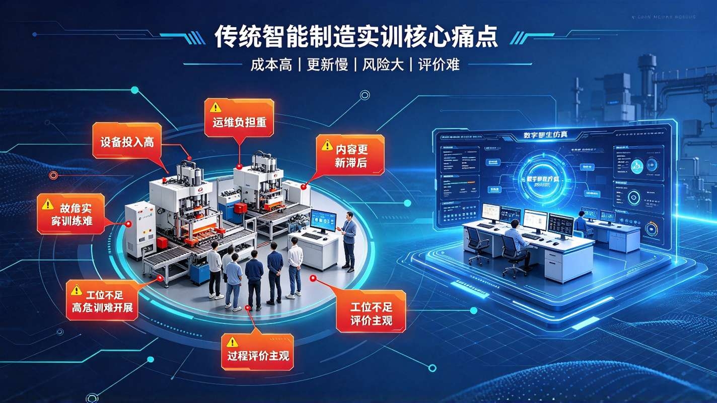 数字孪生智能制造实验室系统:虚实融合实训，赋能智能制造人才培养(图2)