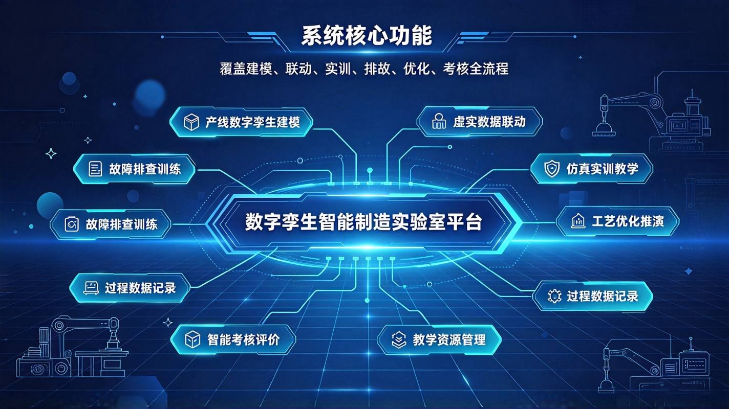 数字孪生智能制造实验室系统:虚实融合实训，赋能智能制造人才培养(图3)