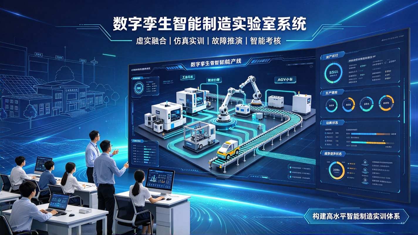 数字孪生智能制造实验室系统:虚实融合实训，赋能智能制造人才培养