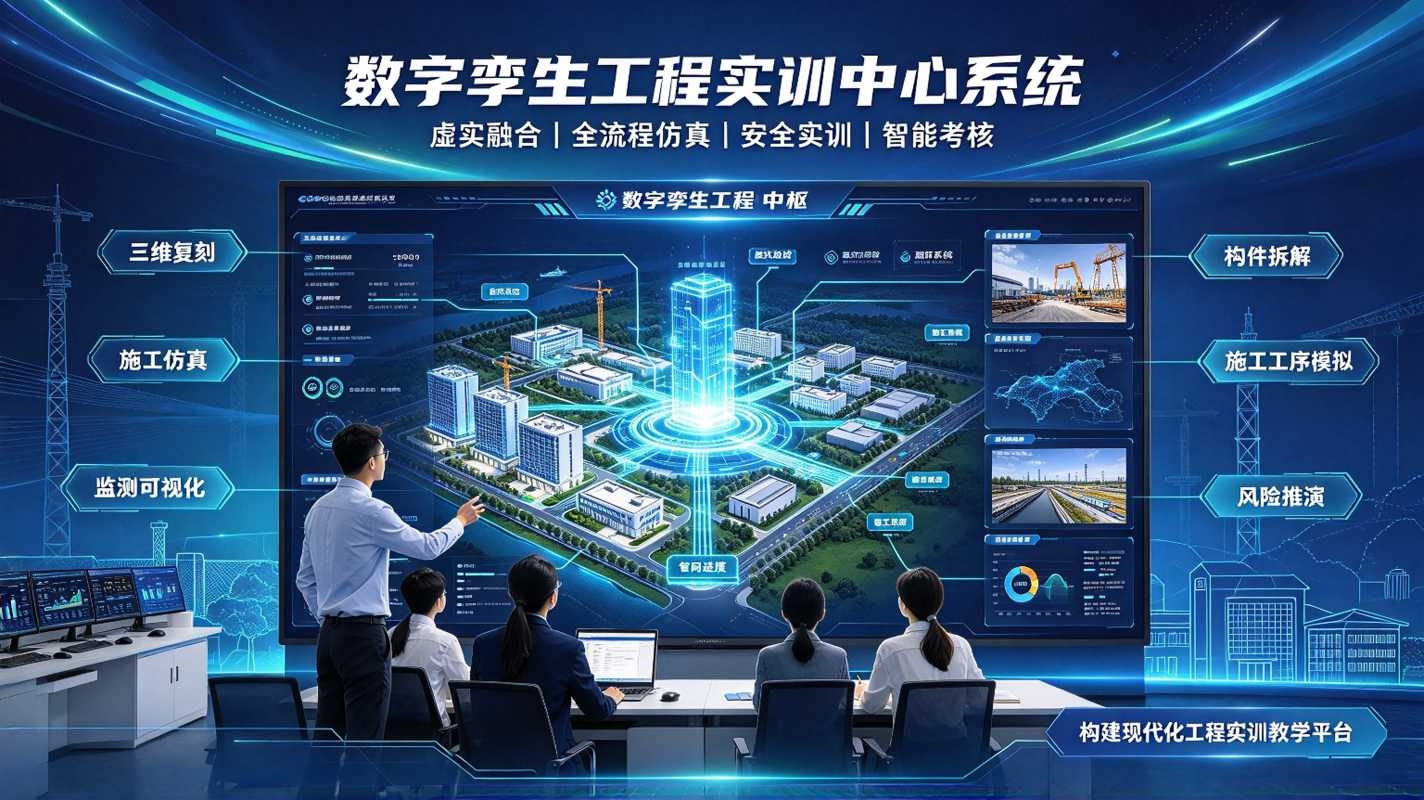 数字孪生工程实训中心系统：虚实结合工程实训平台，赋能工科人才培养