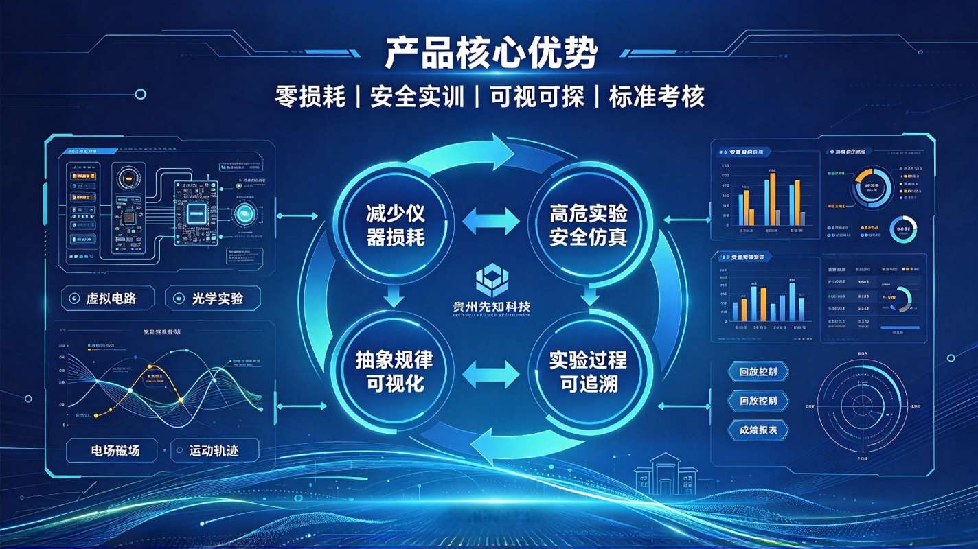 数字孪生物理实验室系统:虚实融合仿真实验平台,赋能物理学科探究式教学(图4) 数字孪生物理实验室系统:虚实融合仿真实验平台,赋能物理学科探究式教学(图4)