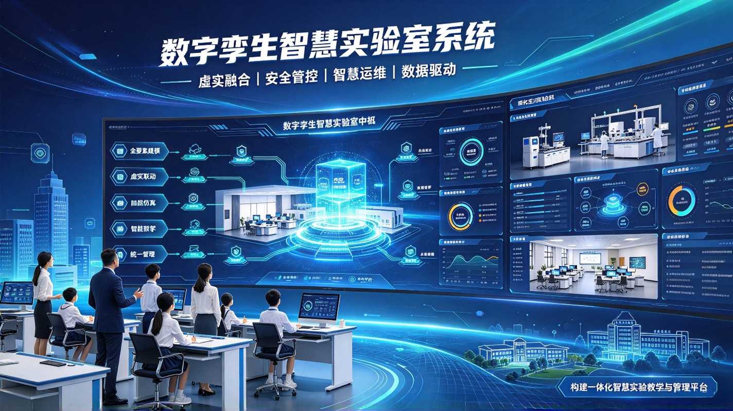 数字孪生智慧实验室系统：虚实一体化平台，赋能实验室数字化转型与实训教学(图1)