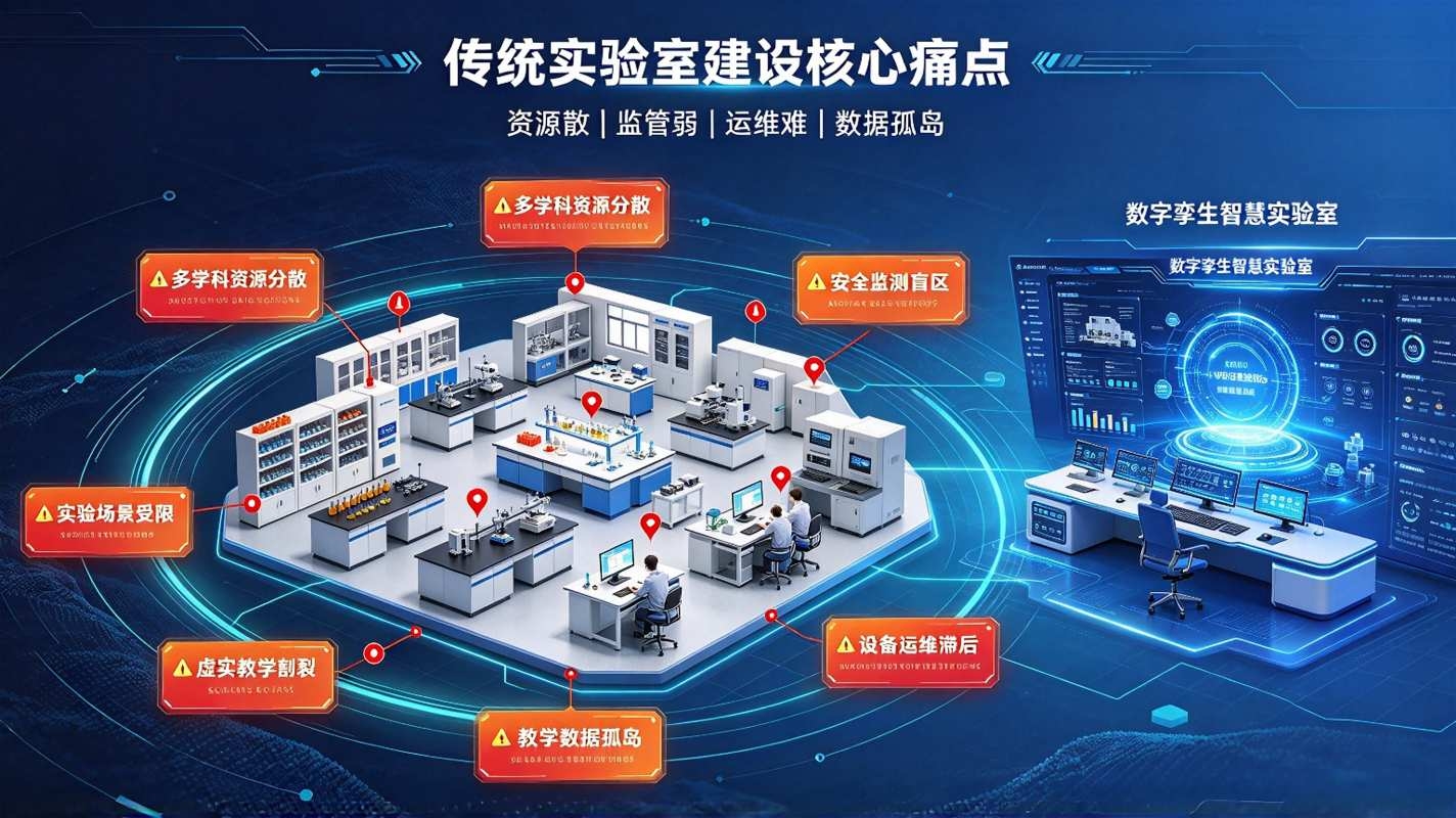 数字孪生智慧实验室系统：虚实一体化平台，赋能实验室数字化转型与实训教学(图2)