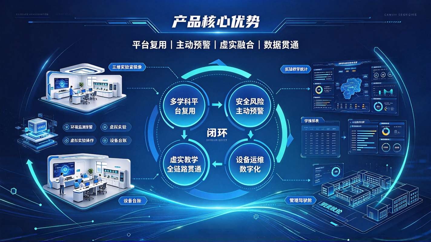 数字孪生智慧实验室系统：虚实一体化平台，赋能实验室数字化转型与实训教学(图4)