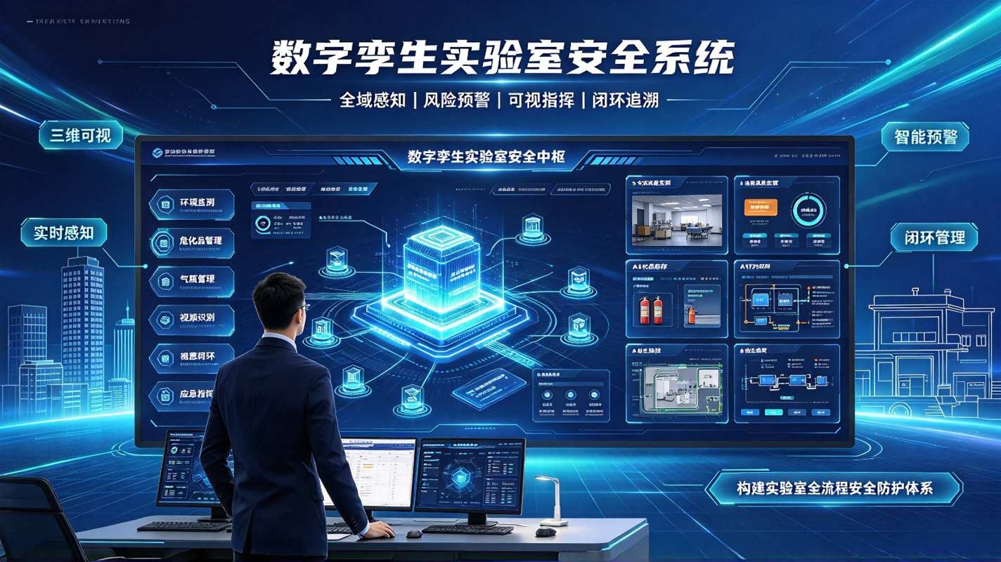 数字孪生实验室安全系统：三维可视化安全管控平台，构建实验室全流程安全防护体系