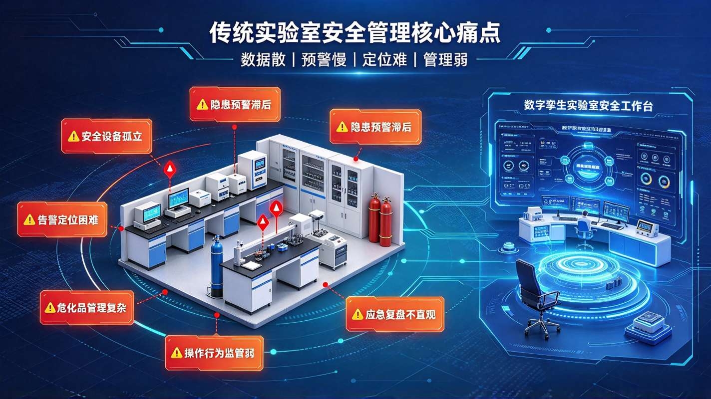 数字孪生实验室安全系统：三维可视化安全管控平台，构建实验室全流程安全防护体系(图2)