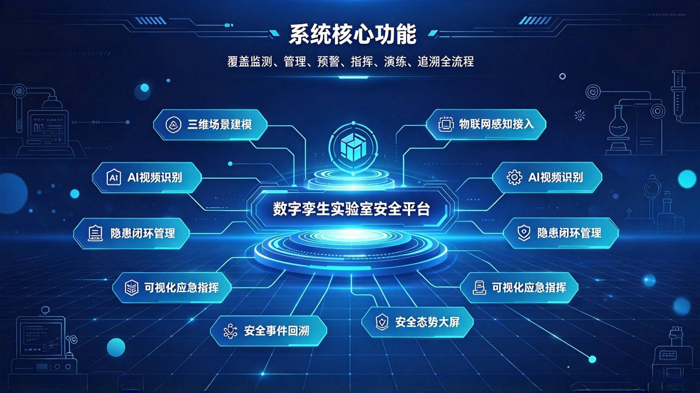 数字孪生实验室安全系统：三维可视化安全管控平台，构建实验室全流程安全防护体系(图3)
