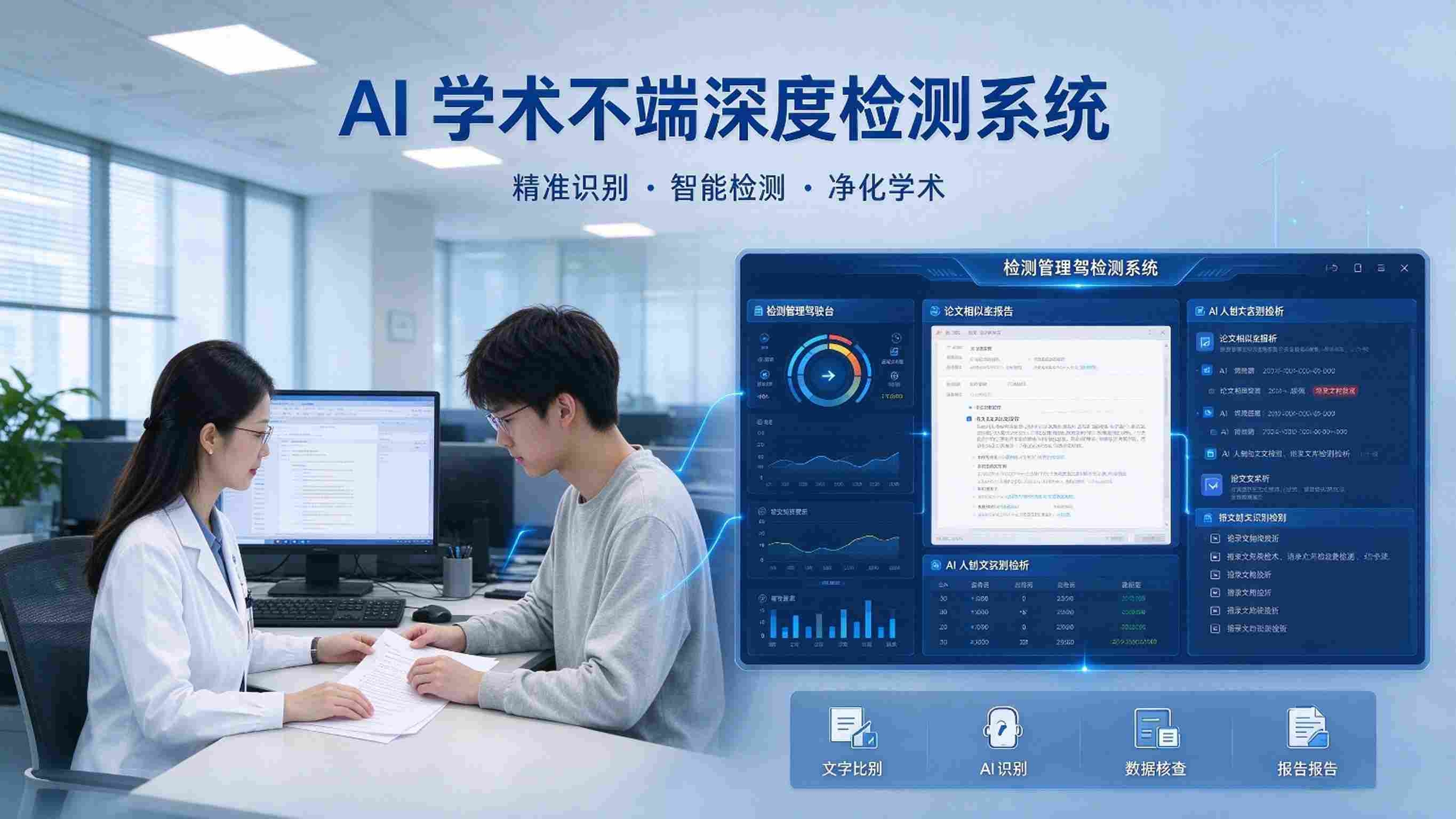 AI学术不端深度检测系统：深度查重与学术诚信管理解决方案