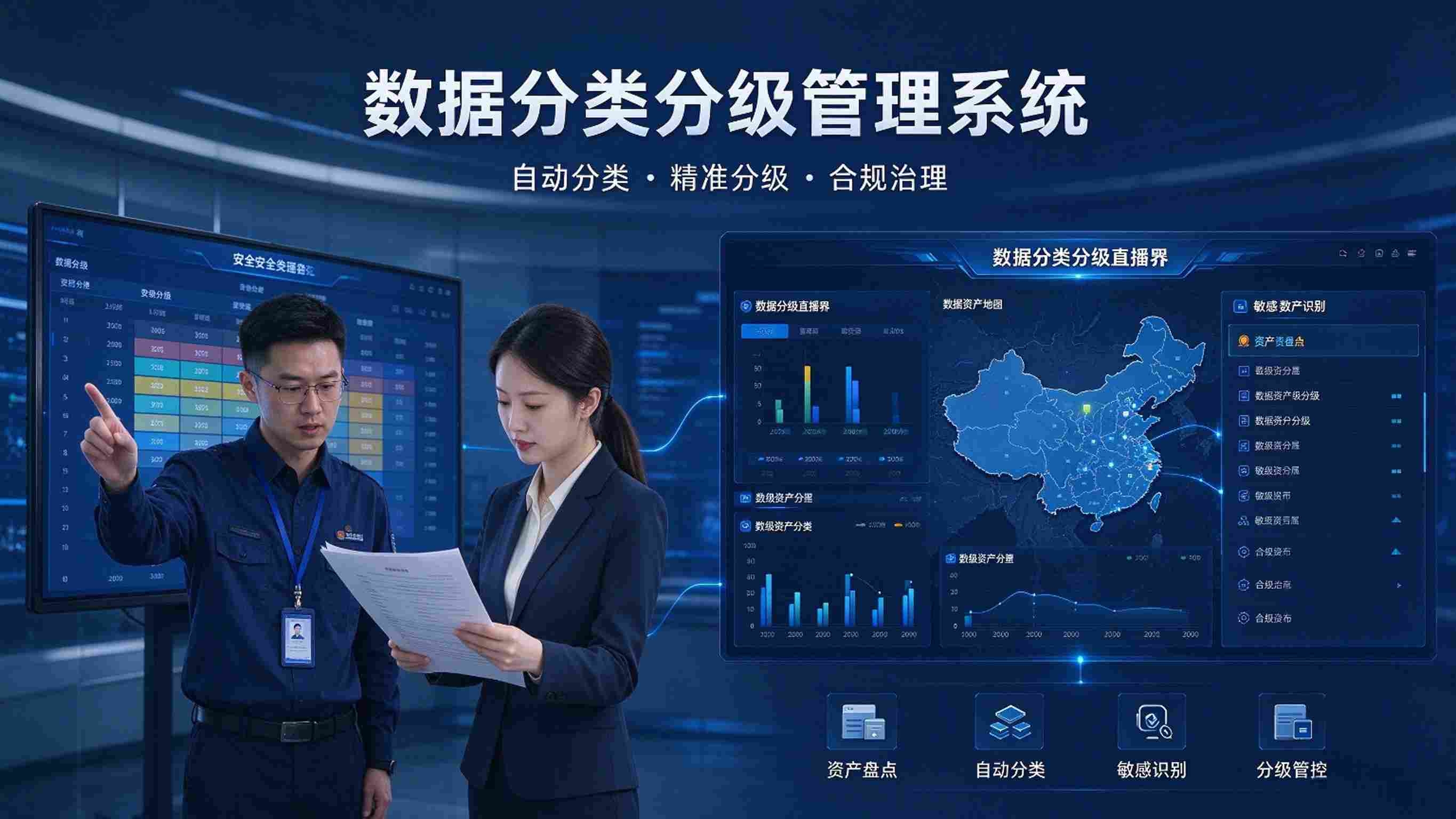 数据分类分级管理系统:智能分类分级与安全管控联动解决方案(图1) 数据分类分级管理系统:智能分类分级与安全管控联动解决方案(图1)