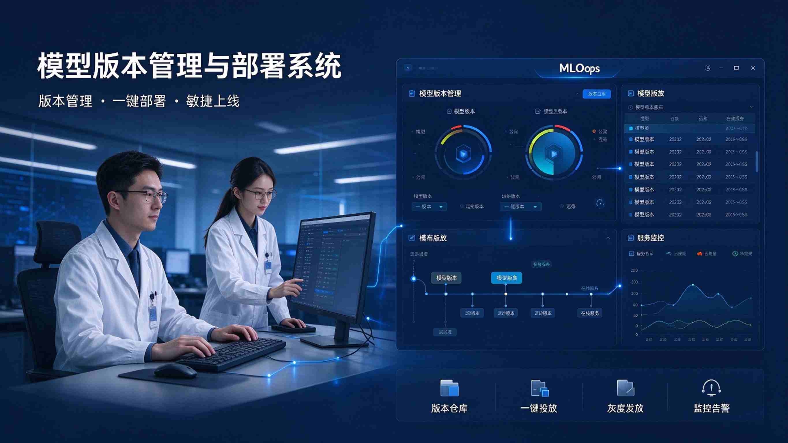 模型版本管理与部署系统:版本管理、灰度发布与部署监控解决方案(图1) 模型版本管理与部署系统:版本管理、灰度发布与部署监控解决方案(图1)