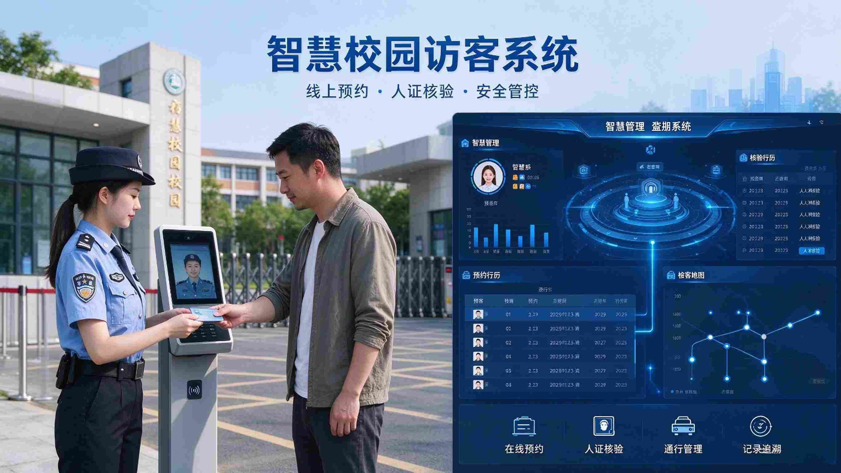 智慧校园访客系统：身份核验与全程到访管理解决方案