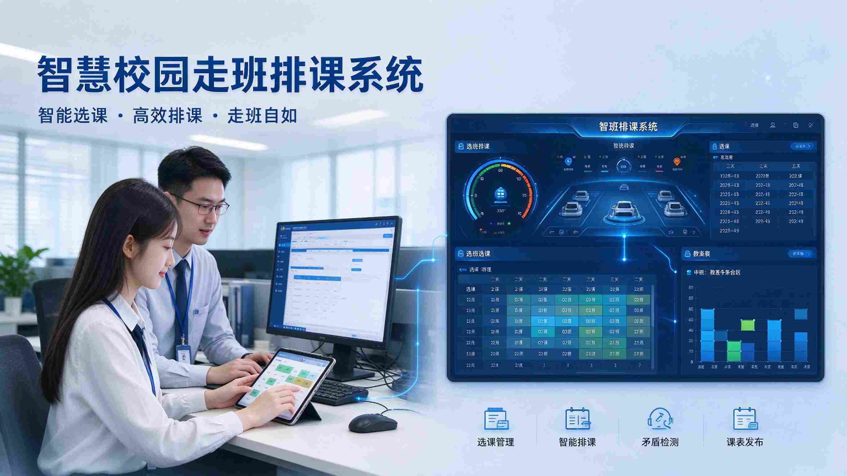 智慧校园走班排课系统：选课管理，智能排课与走班教学解决方案