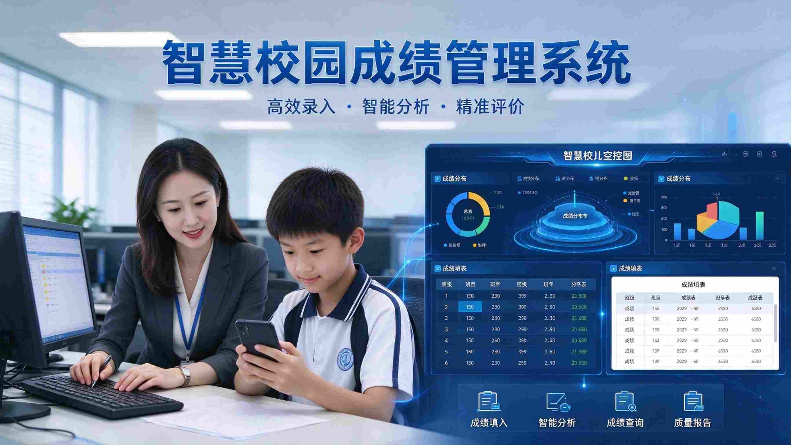 智慧校园成绩管理系统：报表生成与学业预警解决方案