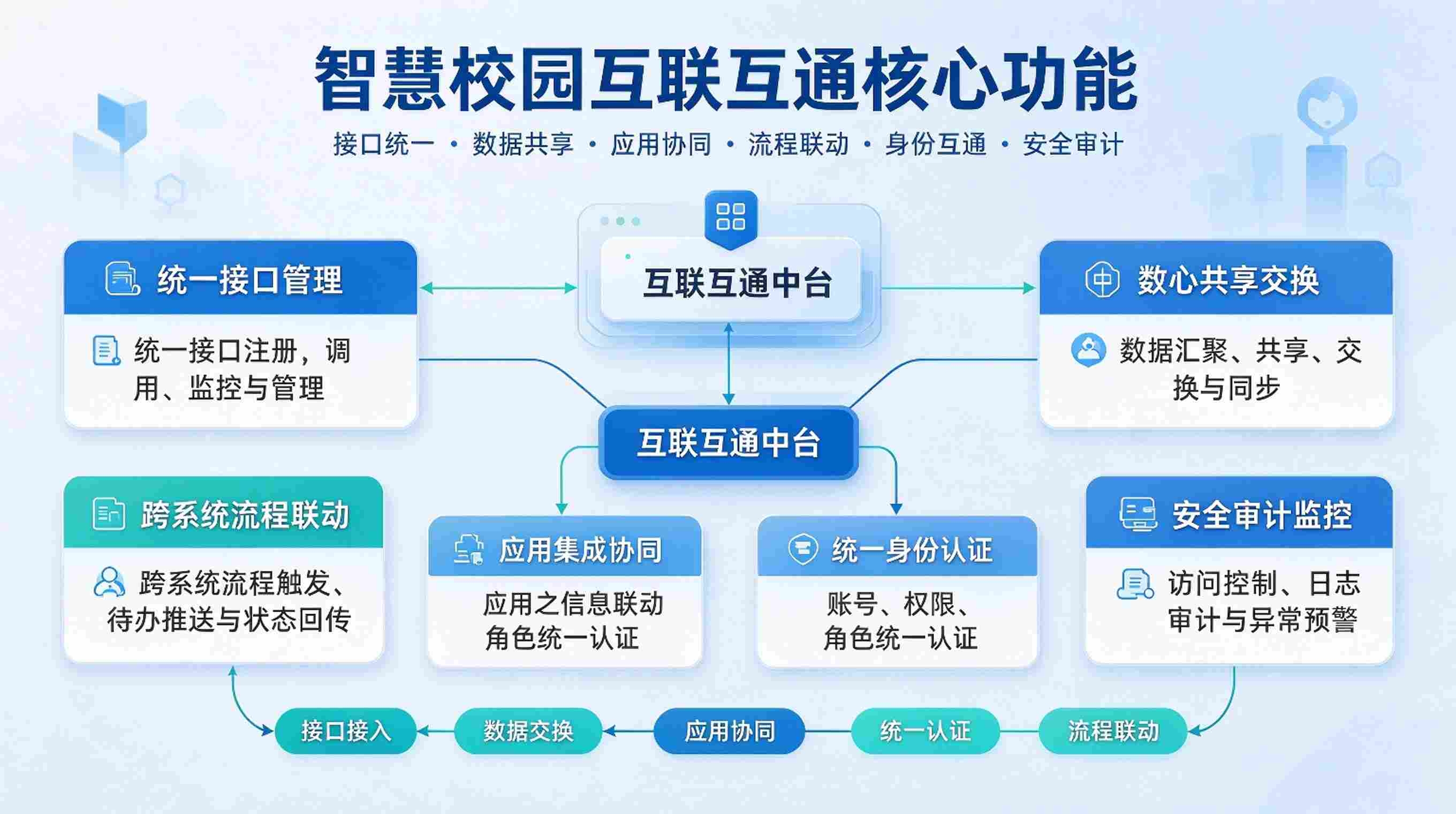 智慧校园互联互通:解决校园系统数据不通难题建设方案(图3) 智慧校园互联互通:解决校园系统数据不通难题建设方案(图3)