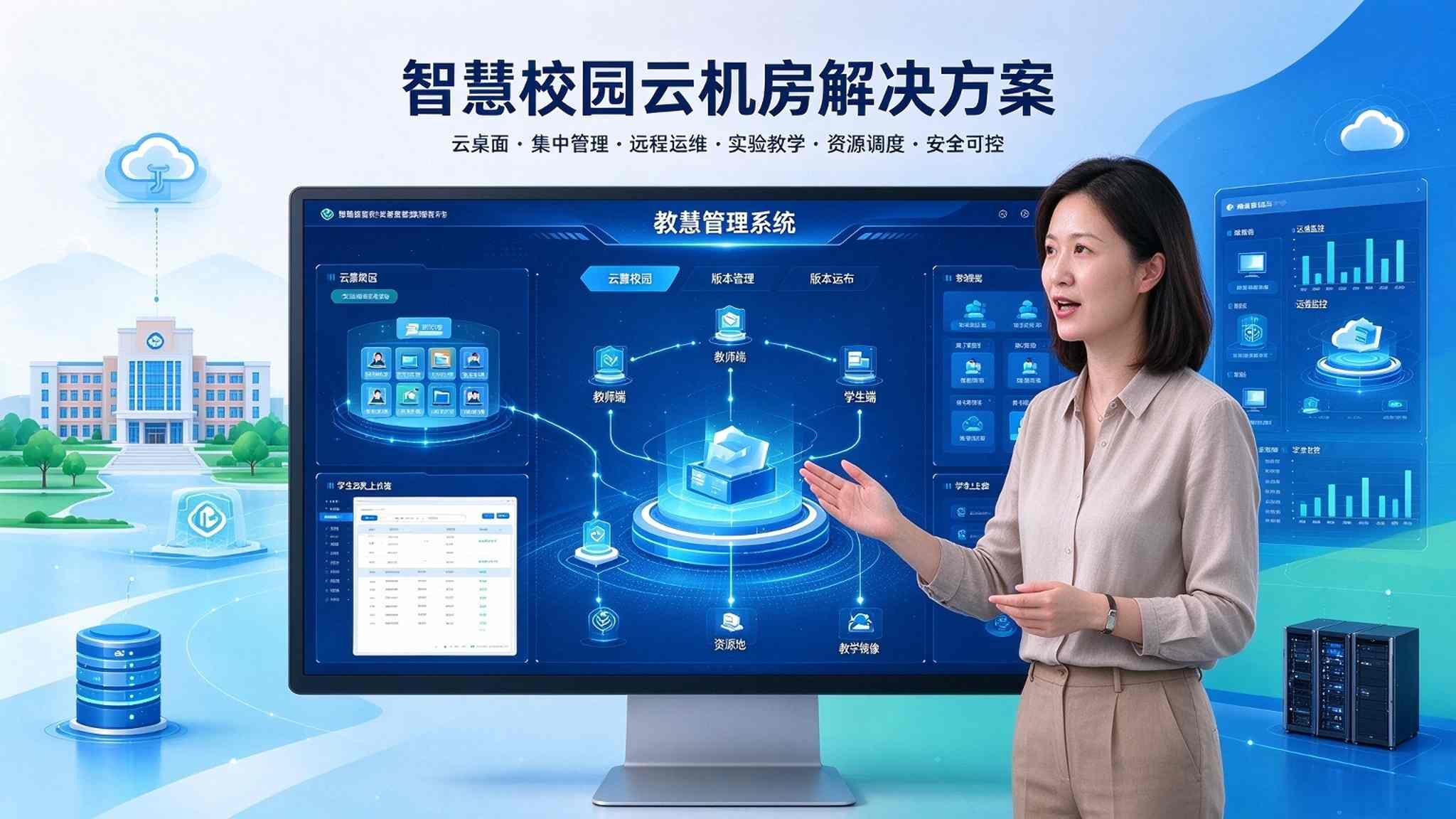 智慧校园云机房解决方案：改造传统机房，赋能信息化教学升级