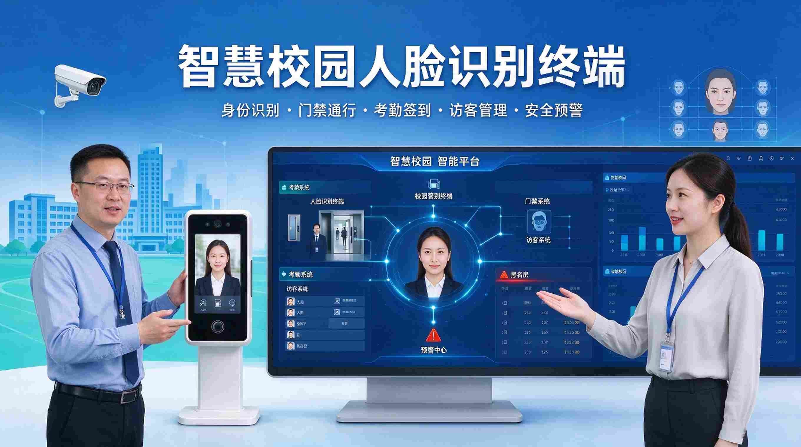 智慧校园人脸识别终端:AI赋能校园安防与考勤数字化升级(图1) 智慧校园人脸识别终端:AI赋能校园安防与考勤数字化升级(图1)