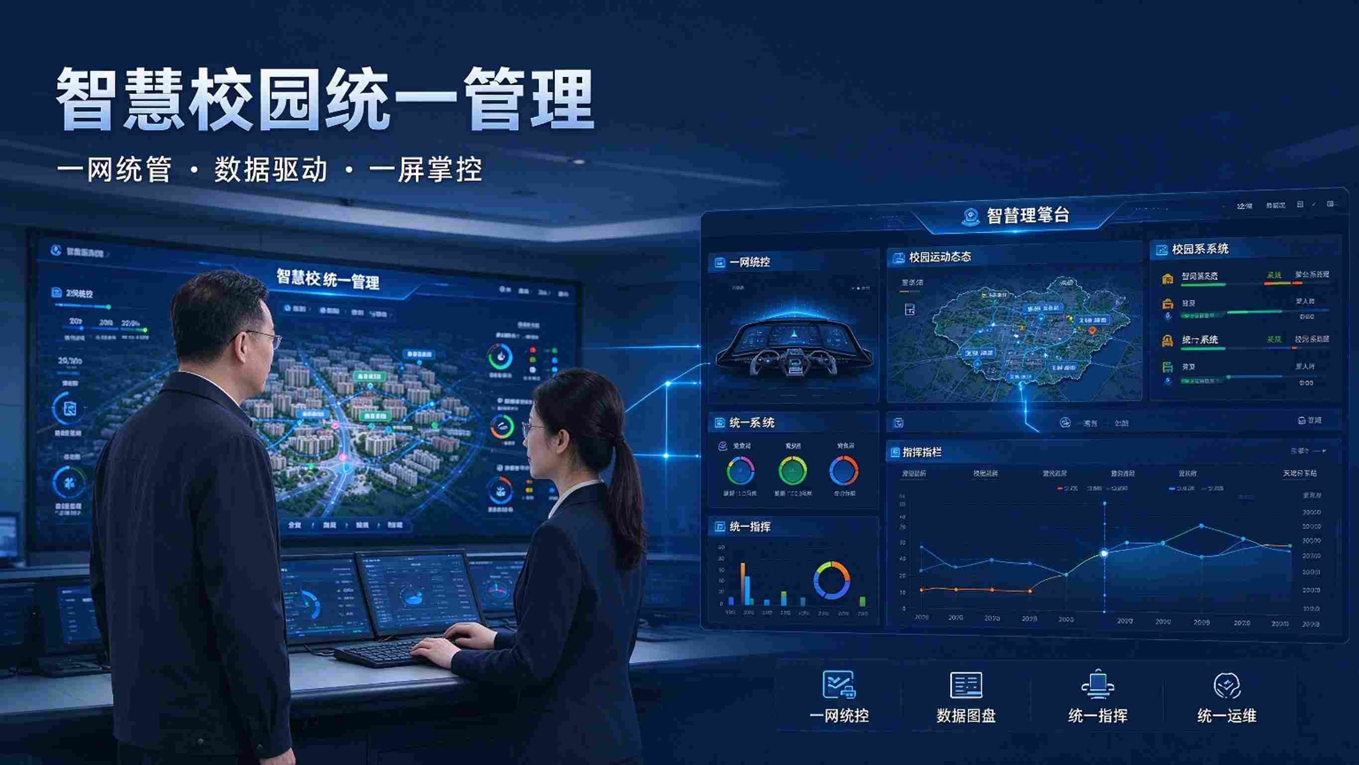 智慧校园统一管理：统一认证，数据贯通与集约运维解决方案