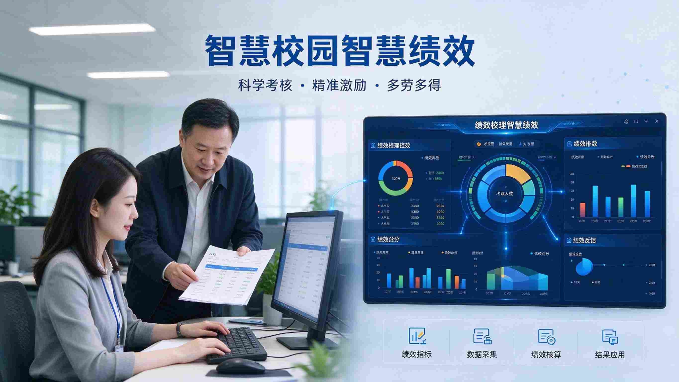 智慧校园智慧绩效：量化指标，过程留痕与考核分析解决方案