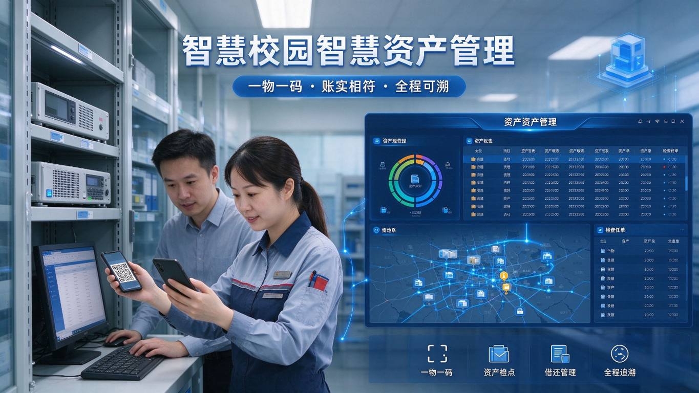 智慧校园智慧资产管理：全生命周期，智能盘点与资产分析解决方案