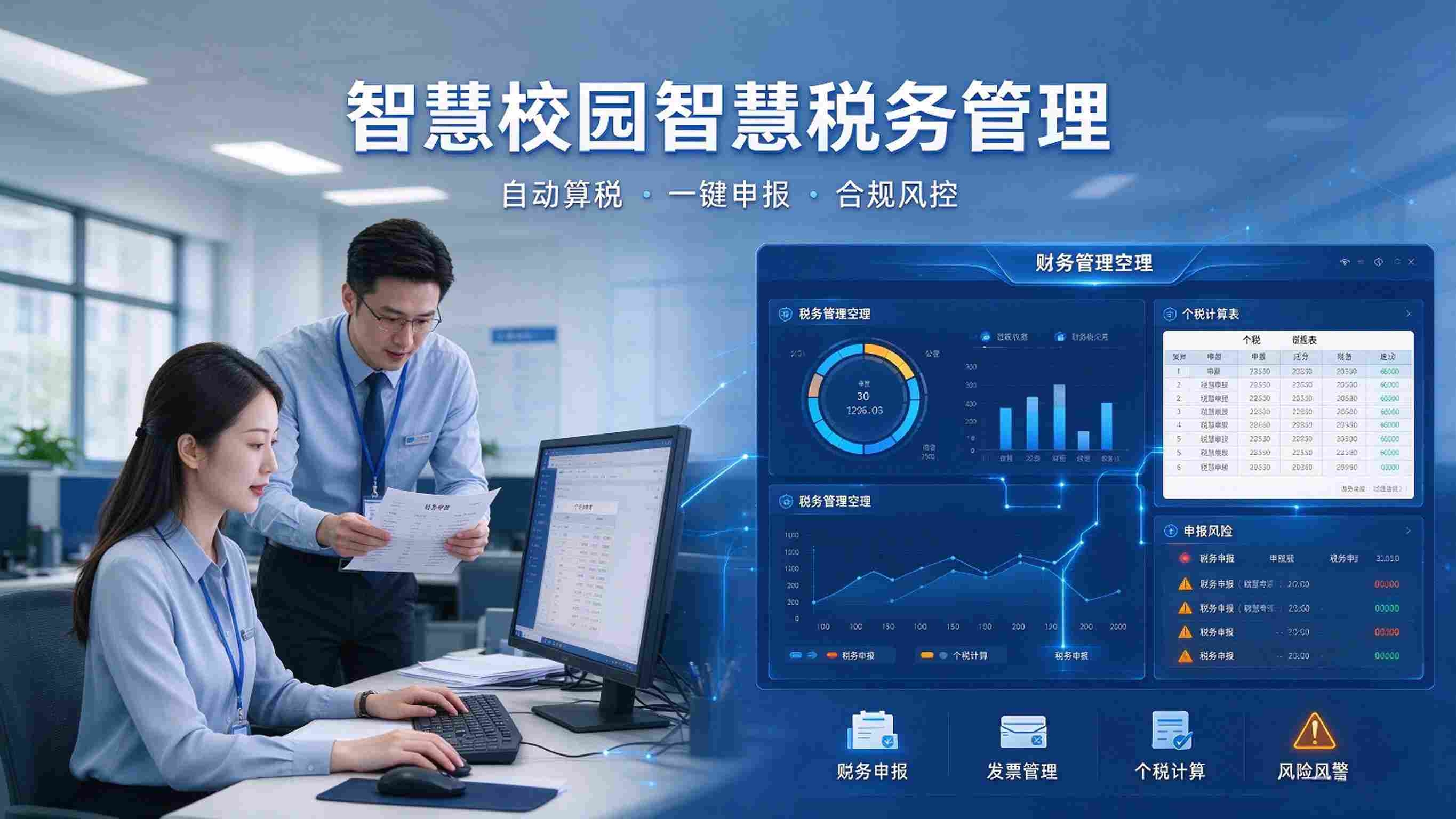智慧校园智慧税务管理：申报协同与风险预警解决方案