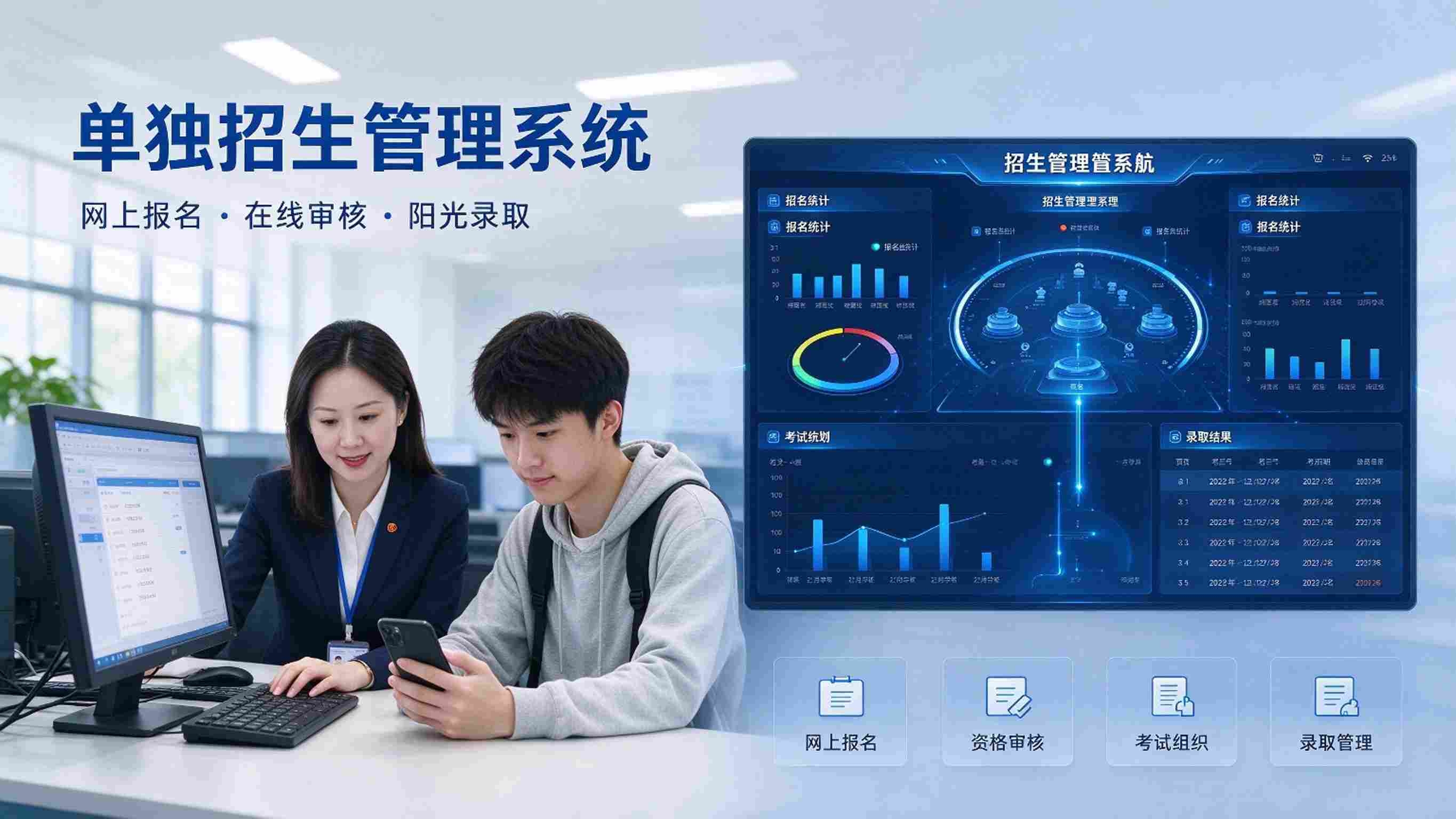 单独招生管理系统：考务协同与规范录取解决方案