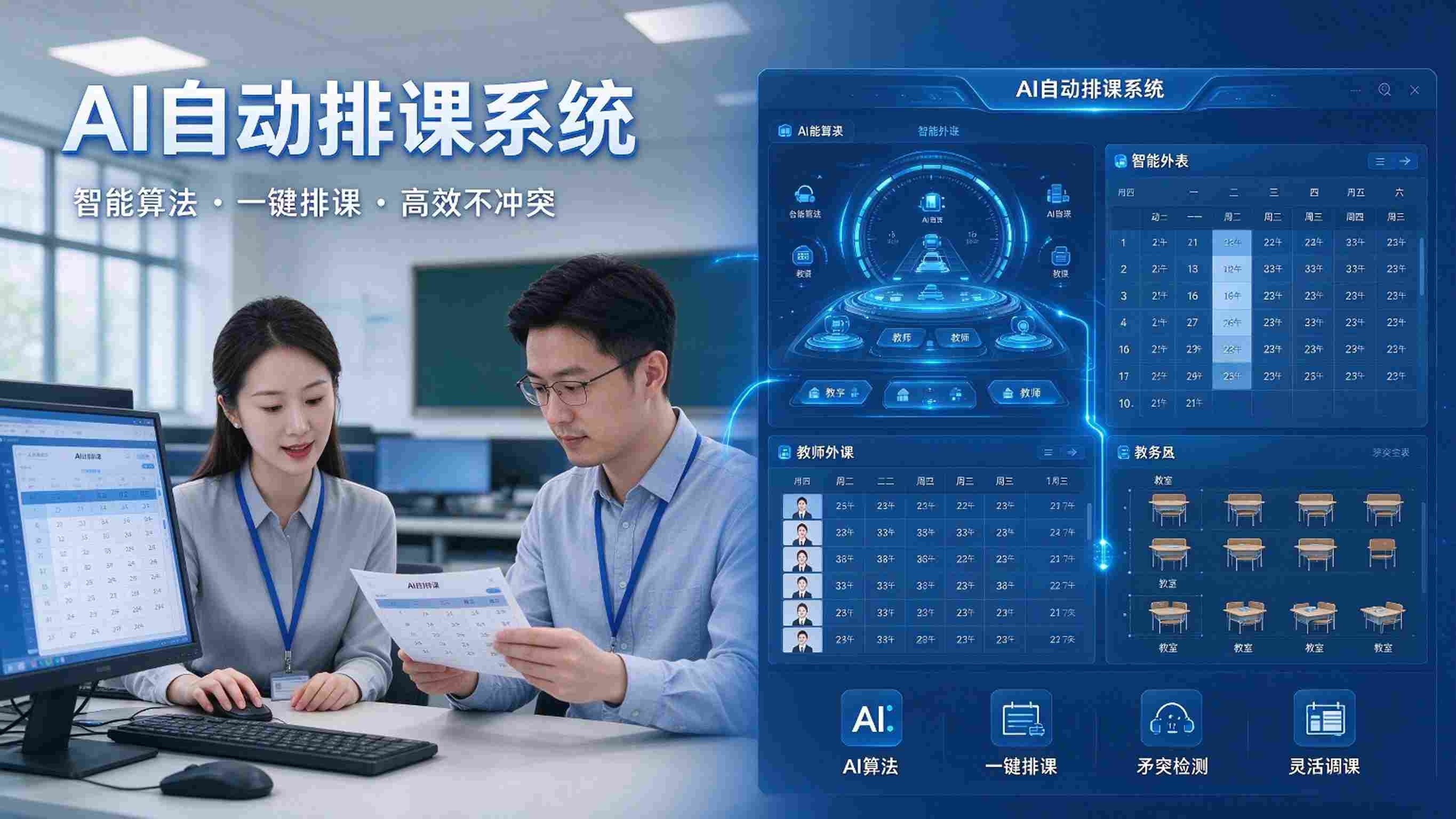 AI自动排课系统:冲突规避与资源优化解决方案(图1) AI自动排课系统:冲突规避与资源优化解决方案(图1)