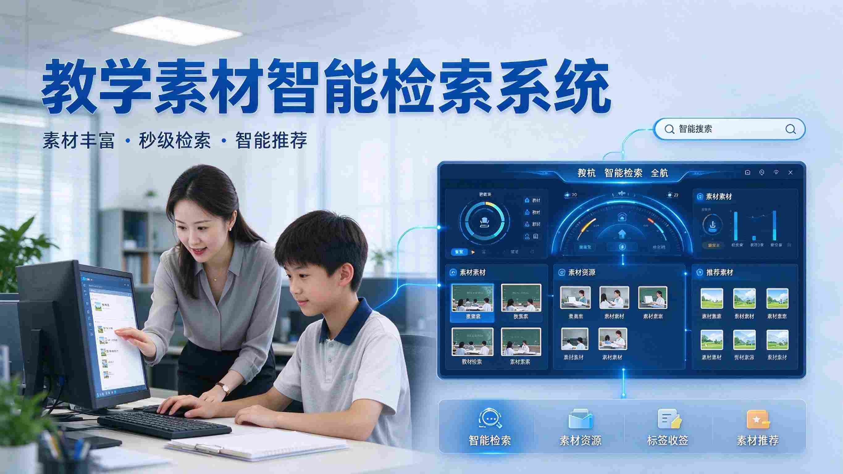 教学素材智能检索系统:智能检索与共享应用解决方案(图1) 教学素材智能检索系统:智能检索与共享应用解决方案(图1)