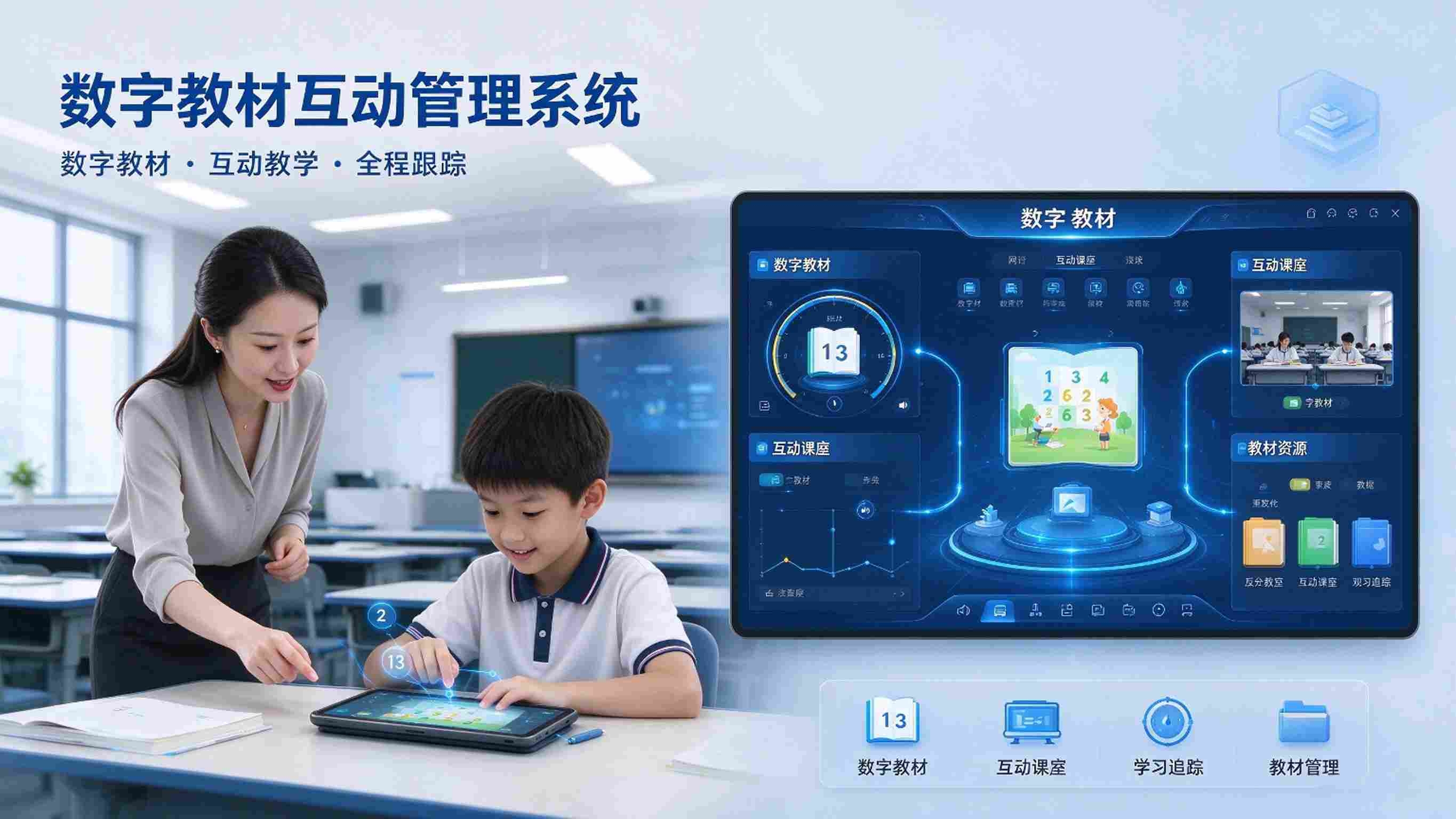 数字教材互动管理系统：课堂互动化与学习数据化解决方案