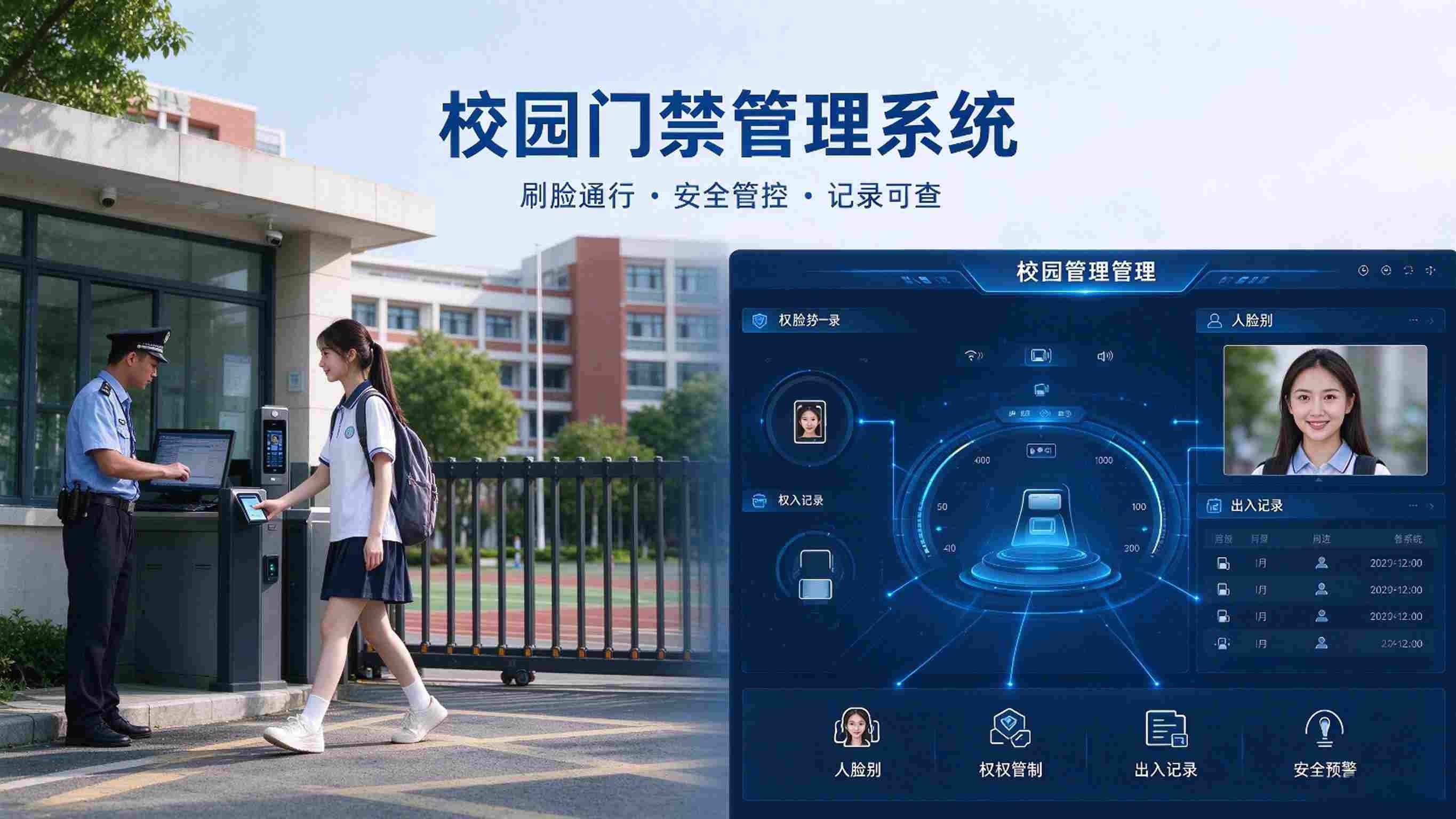 校园门禁管理系统：通行认证智能、访客管理规范与安防联动解决方案(图1)