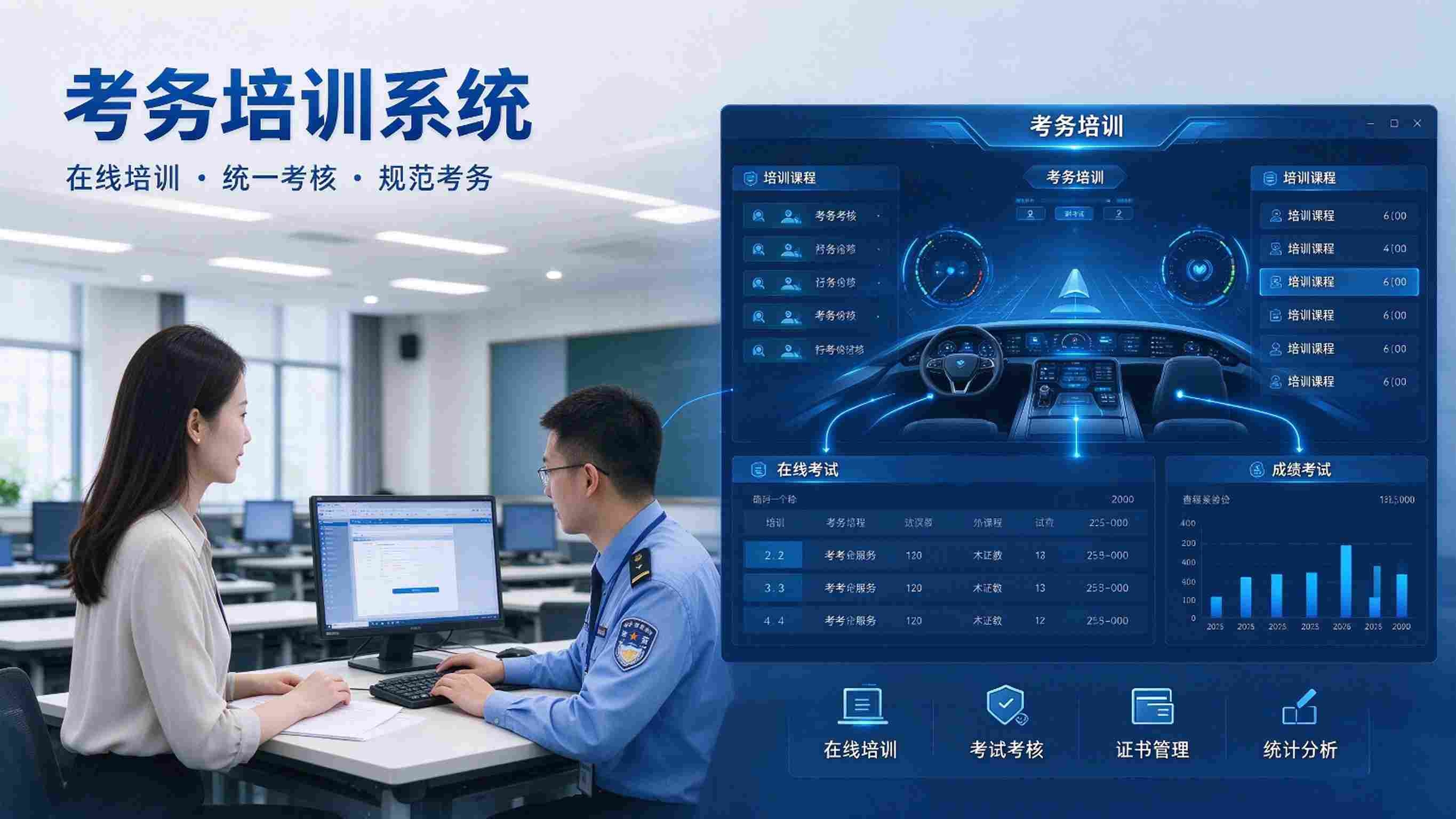考务培训系统：考务组织高效与效果评估闭环解决方案