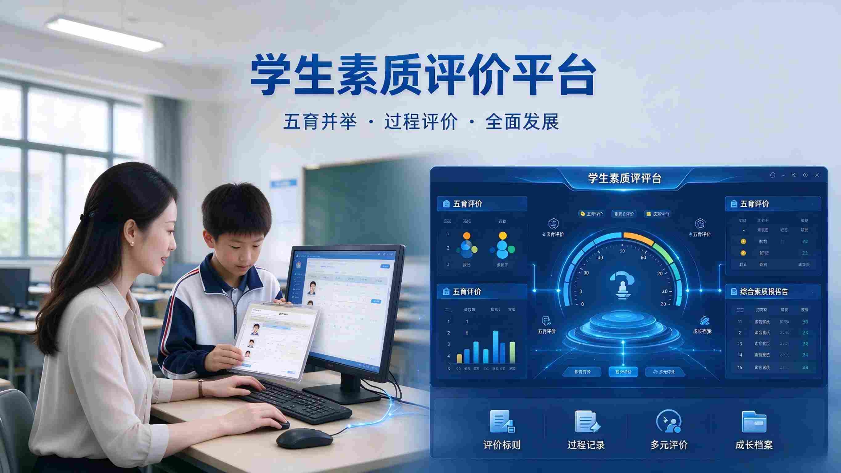 学生素质评价平台:多元主体参与与育人导向引领解决方案(图1) 学生素质评价平台:多元主体参与与育人导向引领解决方案(图1)