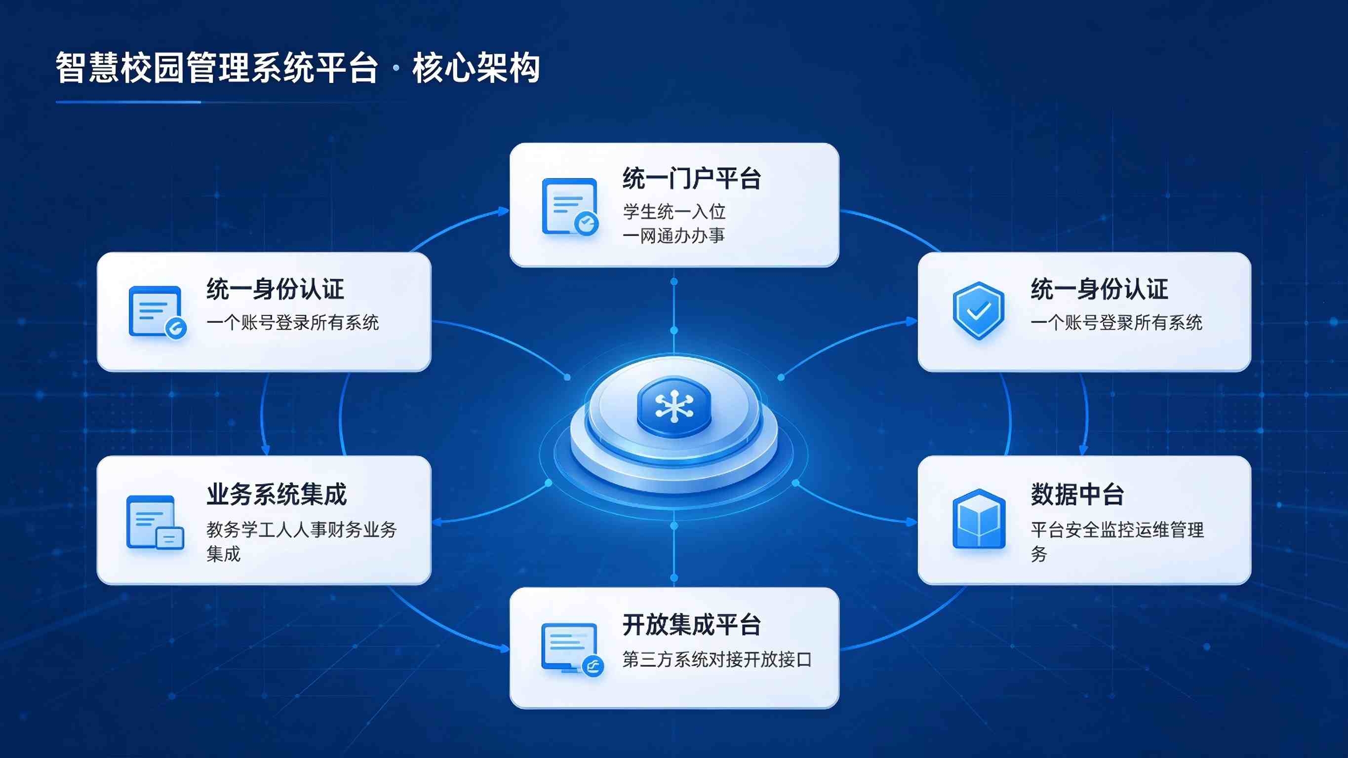 智慧校园管理系统平台:能力开放复用与生态协同共建解决方案(图3) 智慧校园管理系统平台:能力开放复用与生态协同共建解决方案(图3)