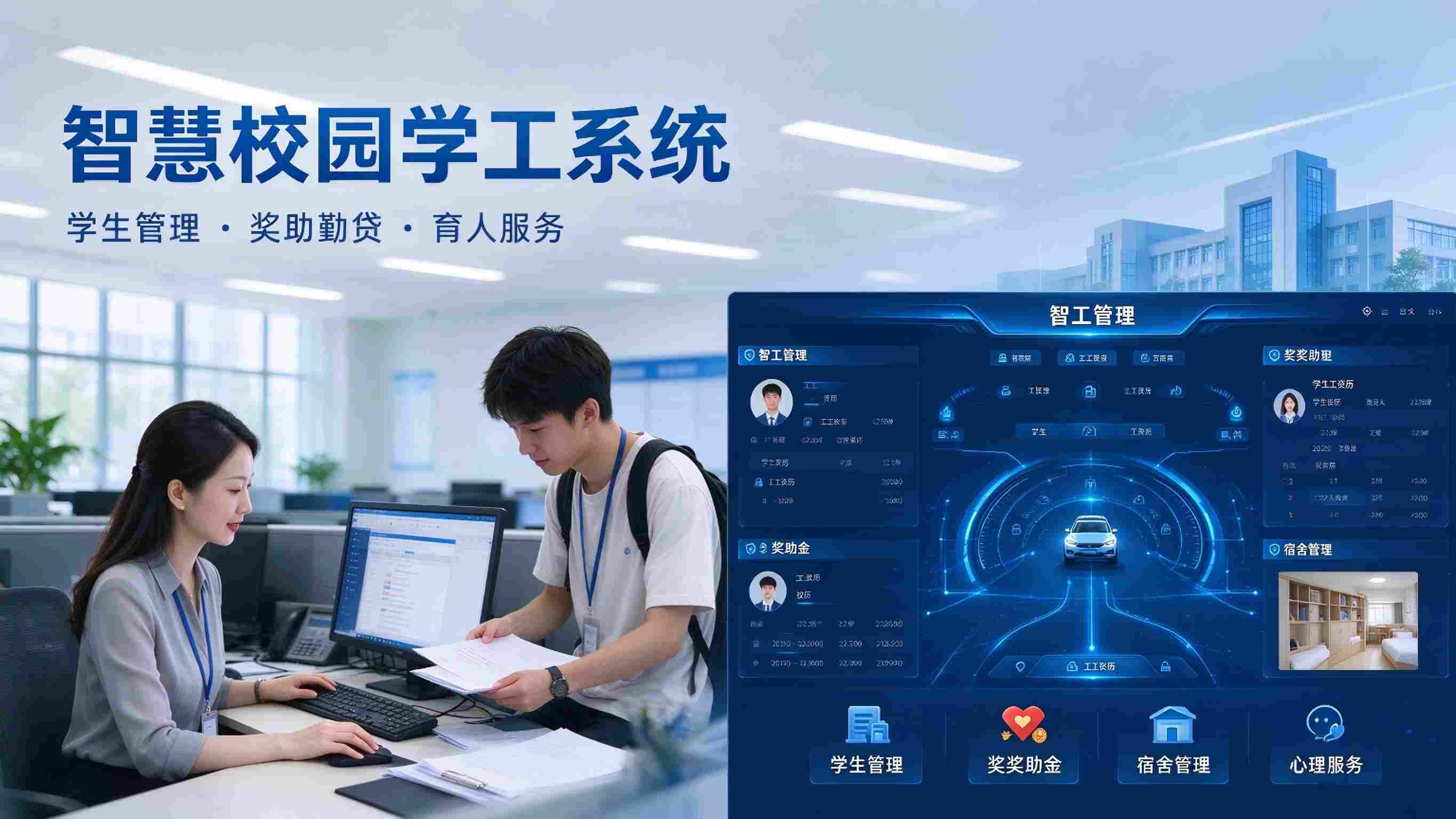智慧校园学工系统：评优资助高效与育人工匠协同解决方案