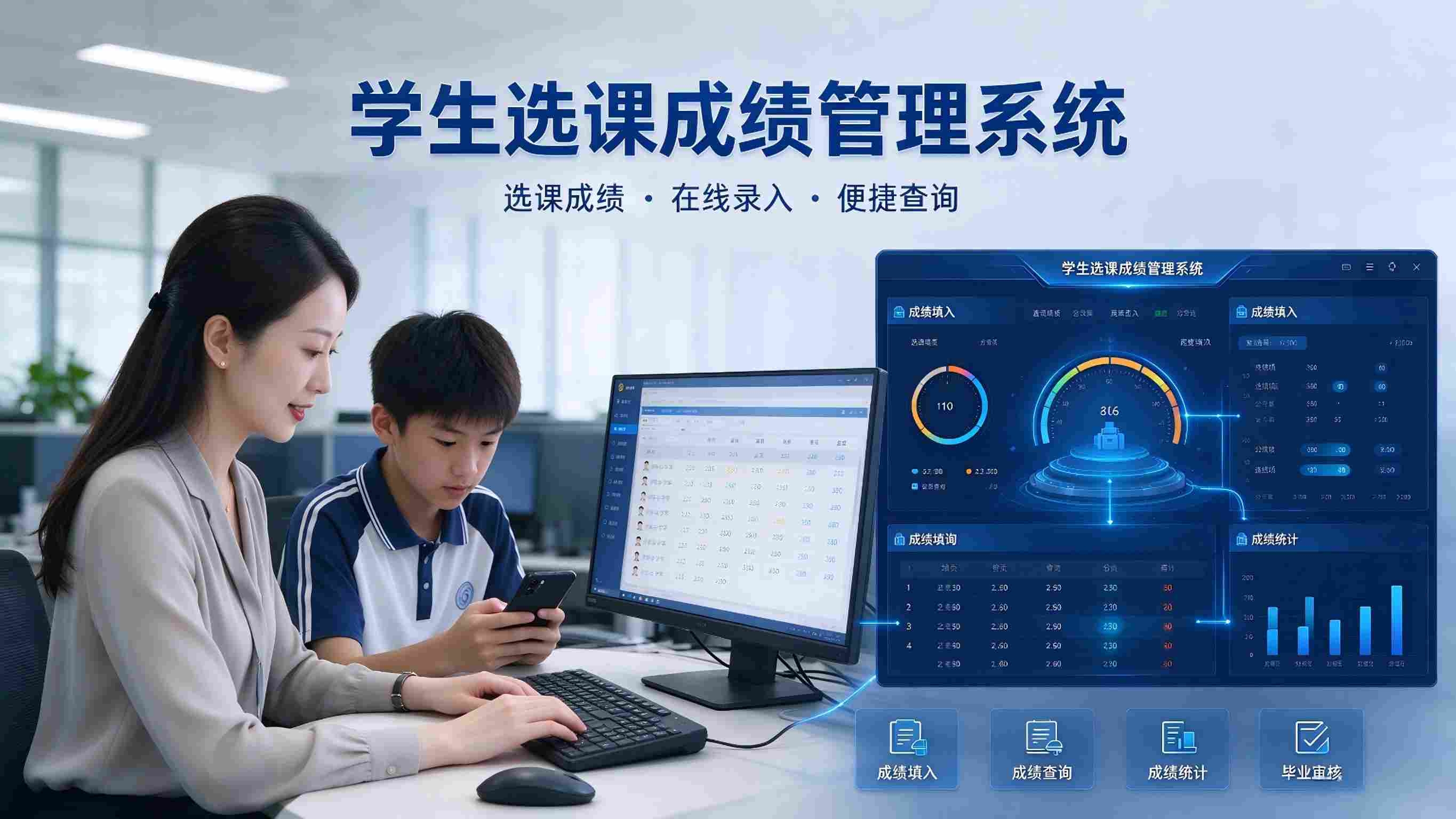 学生选课成绩管理系统:成绩管理规范与学业分析精准解决方案(图1) 学生选课成绩管理系统:成绩管理规范与学业分析精准解决方案(图1)