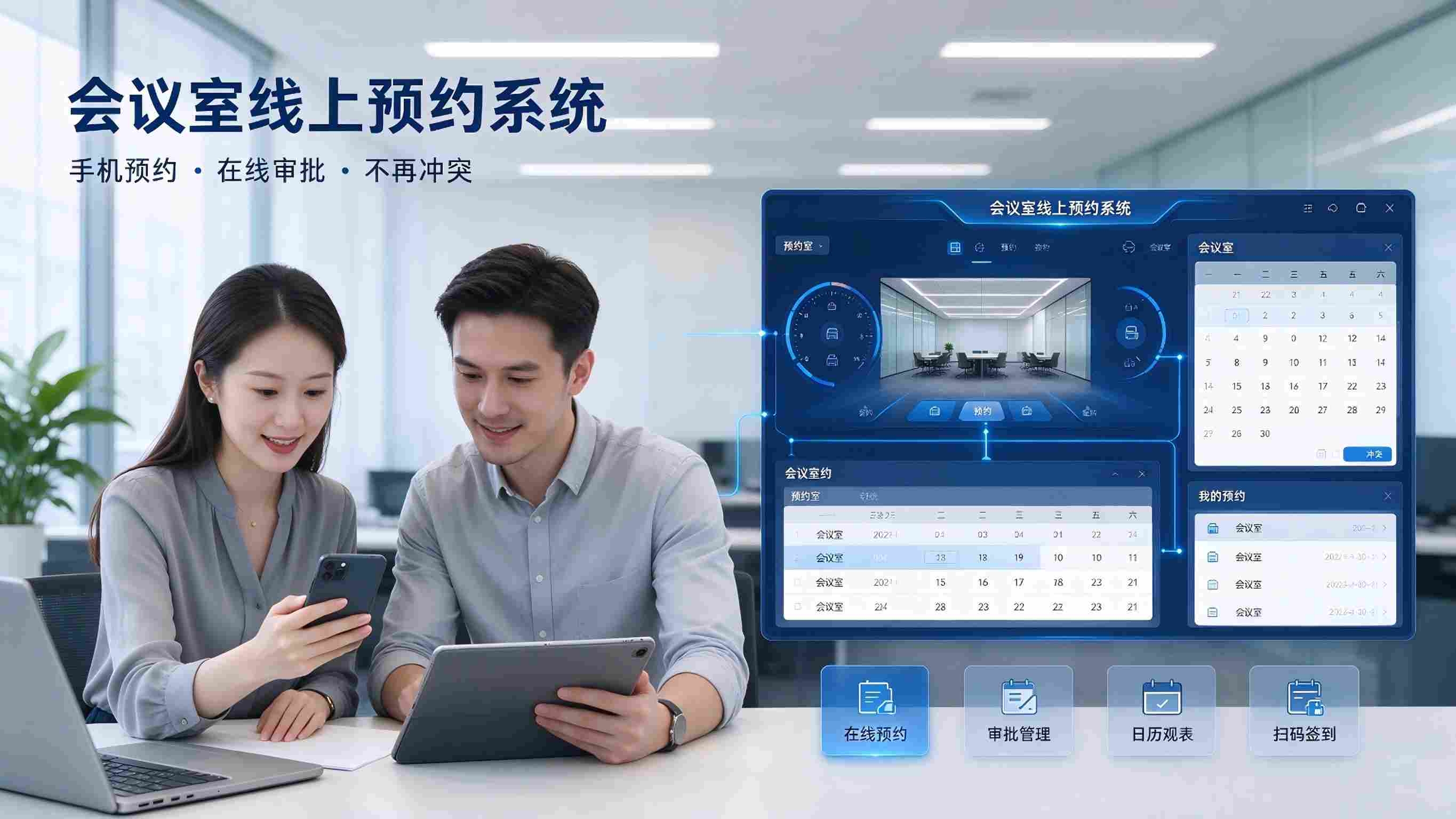 会议室线上预约系统：跨端协同顺畅与会议使用高效解决方案