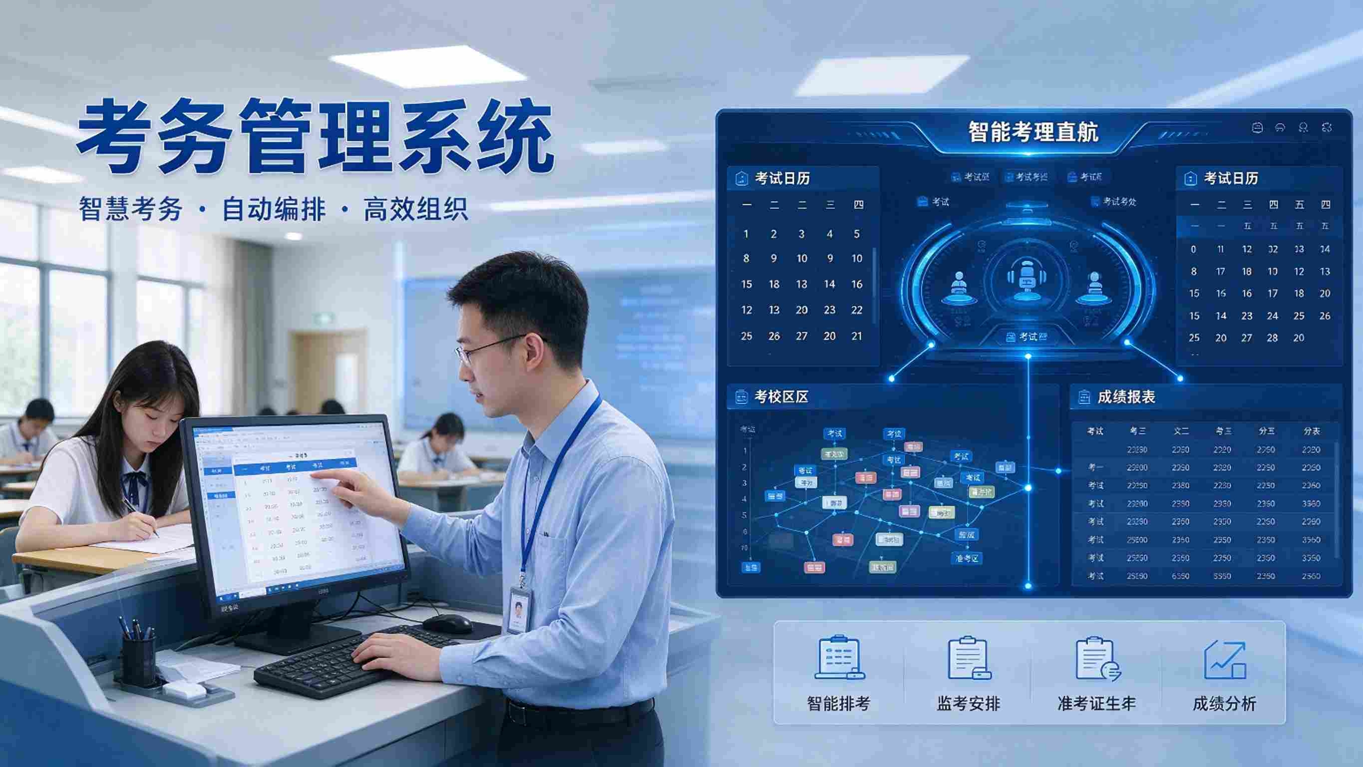 考务管理系统：考务流程高效与考试秩序严谨解决方案