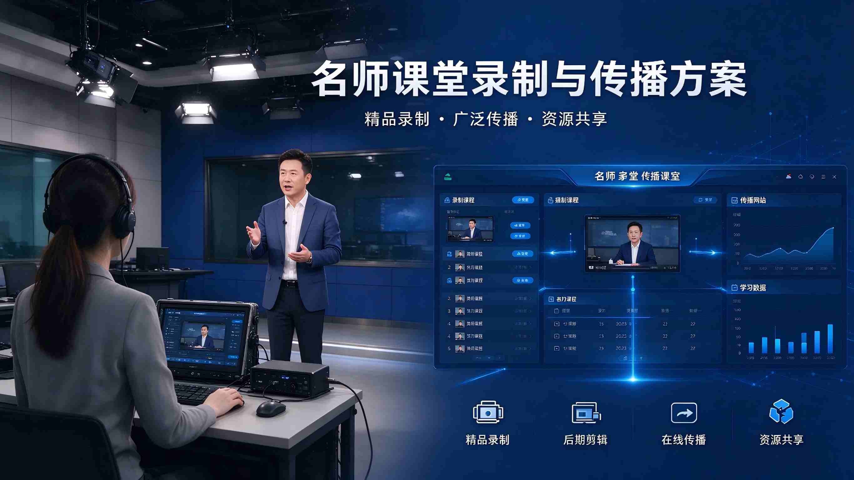 名师课堂录制与传播系统：资源高效传播与名师价值放大解决方案(图1)