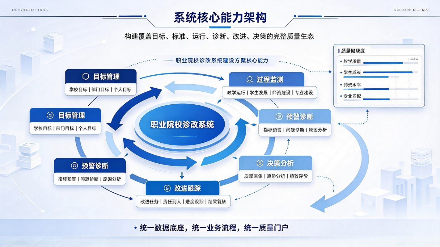 职业院校诊改系统建设方案:教学诊断改进平台解决方案(图3) 职业院校诊改系统建设方案:教学诊断改进平台解决方案(图3)